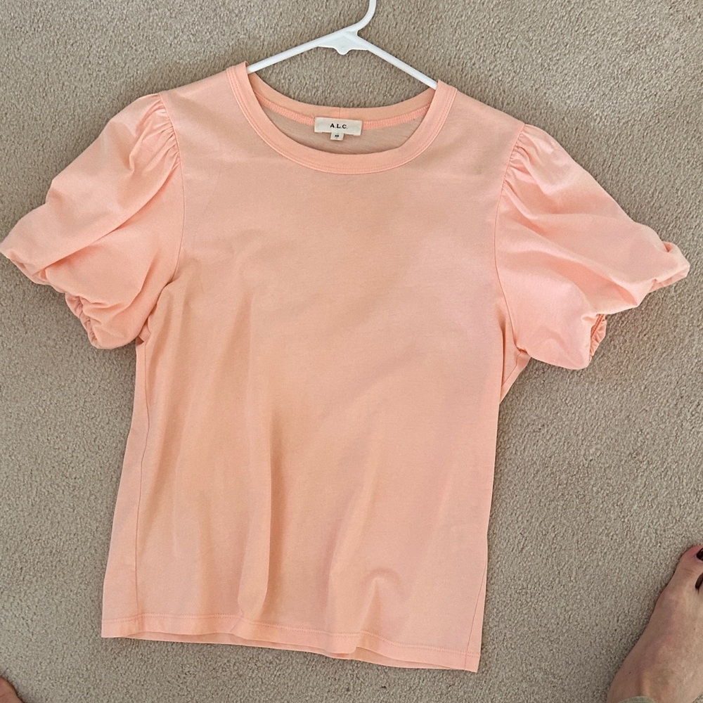 A.L.C. Soft Peach Short Sleeve Kati T shirt